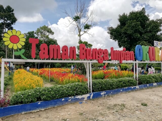 taman bunga impian okura Pekanbaru