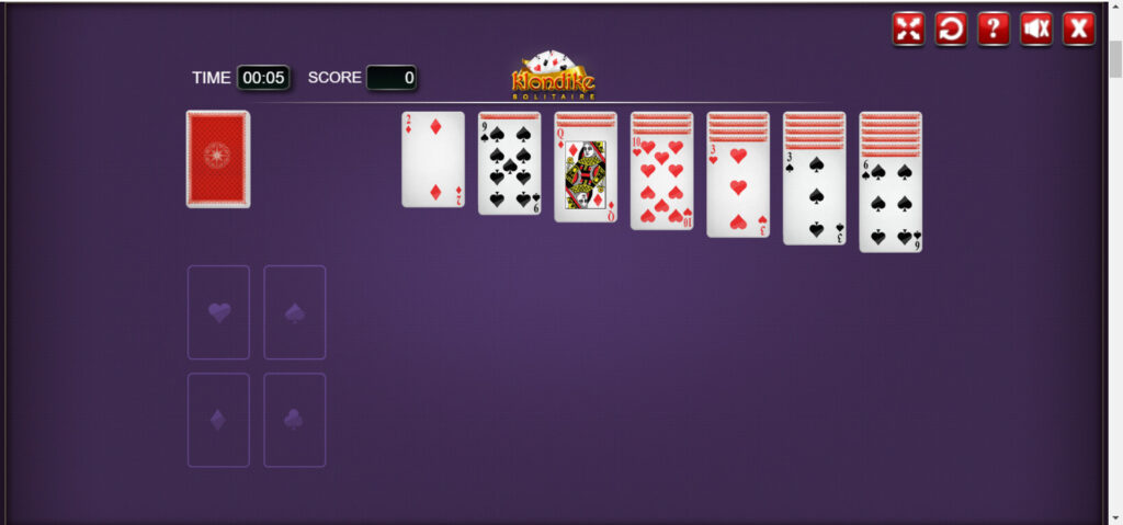 Web Games Gratis di Solitaire.org