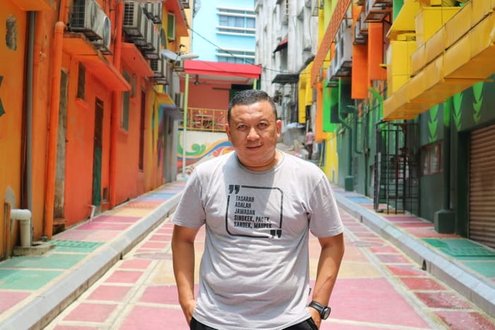 berfoto di bukit bintang kuala lumpur